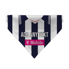 West Bromwich 2007 Home Shirt - Personalised Pet Bandana - 4 Sizes