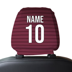 West Ham 1986 Home - Retro Football Shirt - Pack of 2 - Car Seat Headrest Covers