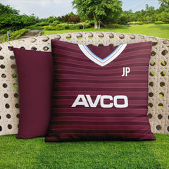 West Ham - 1986 Home Shirt - 45cm or 61cm Retro Showerproof Outdoor Cushion