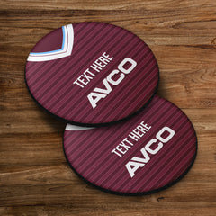 West Ham 1986 Home Shirt - Personalised Drink Coaster - Square Or Circle