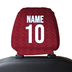 West Ham 1994 Home - Retro Football Shirt - Pack of 2 - Car Seat Headrest Covers