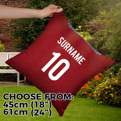 West Ham - 1994 Home Shirt - 45cm or 61cm Retro Showerproof Outdoor Cushion