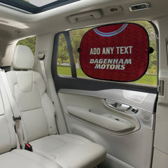 West Ham 1994 Home Shirt - Personalised Retro Football Car Sun Shade - Set of 2