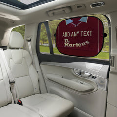 West Ham 2000 Home Shirt - Personalised Retro Football Car Sun Shade - Set of 2