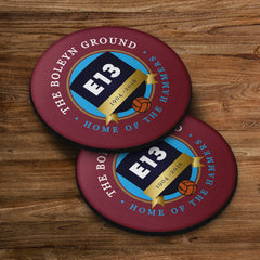 West Ham Boleyn Ground - Football Coaster - Square Or Circle