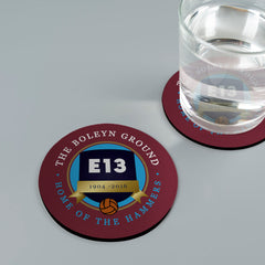 West Ham Boleyn Ground - Football Coaster - Square Or Circle