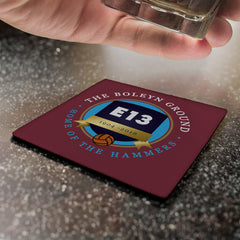 West Ham Boleyn Ground - Football Coaster - Square Or Circle