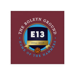 West Ham Boleyn Ground - Football Coaster - Square Or Circle