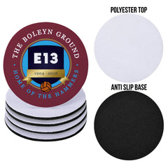 West Ham Boleyn Ground - Football Coaster - Square Or Circle
