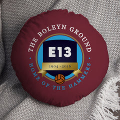 West Ham Boleyn Ground - Football Legends - Circle Cushion 14inch