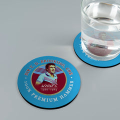 West Ham Brooking - Football Coaster - Square Or Circle