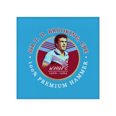 West Ham Brooking - Football Coaster - Square Or Circle
