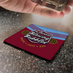 West Ham Bubbles - Football Coaster - Square Or Circle