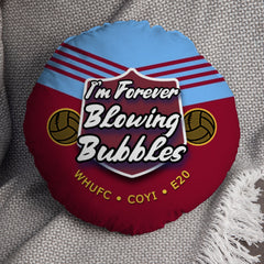 West Ham Bubbles - Football Legends - Circle Cushion 14inch