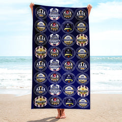 West Ham - Football Legends - Microfibre Beach Towel - 150cm x 75cm