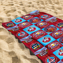 West Ham - Football Legends - Microfibre Beach Towel - 150cm x 75cm