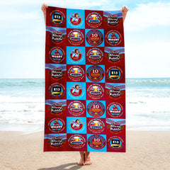 West Ham - Football Legends - Microfibre Beach Towel - 150cm x 75cm