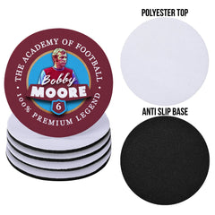 West Ham Moore - Football Coaster - Square Or Circle