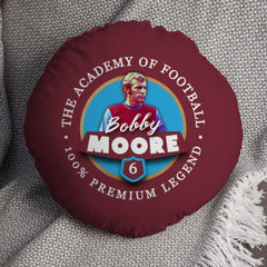 West Ham  Moore - Football Legends - Circle Cushion 14inch