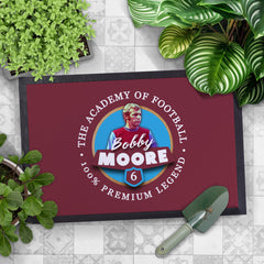 West Ham Moore  - Football Legends - Door Mat -60cm X 40cm