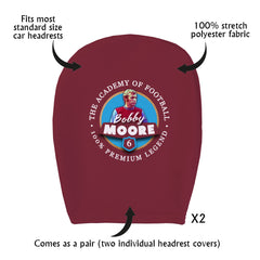 West Ham Moore - Football Legends - Headrest Cover