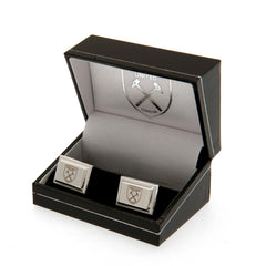 West Ham United FC Silver Plated Cufflinks