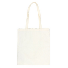 White Cat Print Polycotton Tote Bag