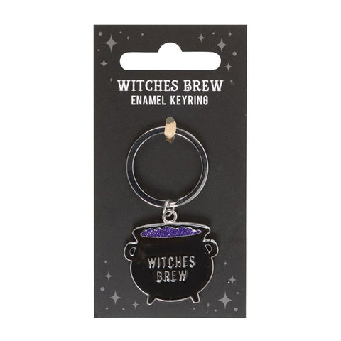 Witches Brew Cauldron Keyring