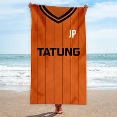 Wolverhampton - 1982 Home Shirt - Personalised Retro Lightweight, Microfibre Beach Towel - 150cm x 75cm