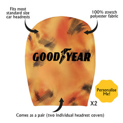 Wolverhampton 1993 Home - Retro Football Shirt - Pack of 2 - Car Seat Headrest Covers