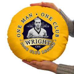 Wolverhampton Billy Wright - Football Legends - Circle Cushion 14inch