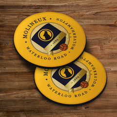 Wolverhampton Molineux - Football Coaster - Square Or Circle