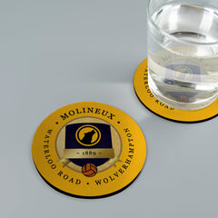 Wolverhampton Molineux - Football Coaster - Square Or Circle