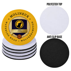 Wolverhampton Molineux - Football Coaster - Square Or Circle