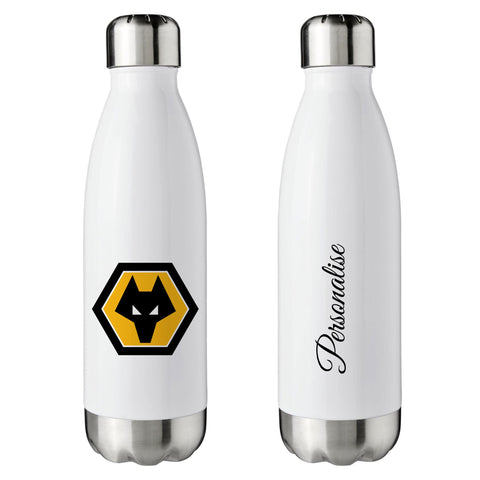 Wolves Crest Insulated Water Bottle - White