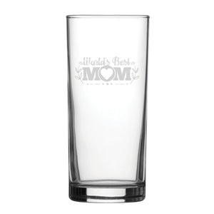 World's Best Mum - Engraved Novelty Hiball Glass