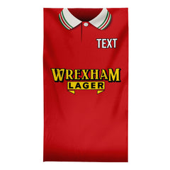 Wrexham 1997 Home Shirt - Personalised Lightweight, Microfibre Retro Beach Towel - 150cm x 75cm