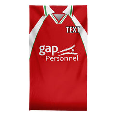 Wrexham 2002 Home Shirt - Personalised Lightweight, Microfibre Retro Beach Towel - 150cm x 75cm
