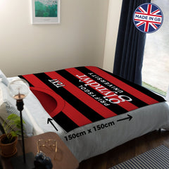 Wrexham 2014 Home Shirt - Personalised Retro Fleece Blanket 150cm X 150cm