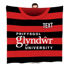 Wrexham 2014 Home Shirt - Personalised Retro Fleece Blanket 150cm X 150cm