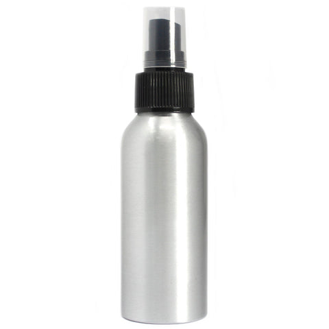 100ml Aluminium Bottle with Black Spray Top