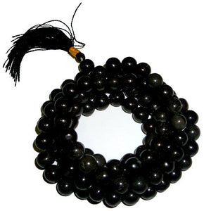 108 Bead Mala - Black Agate