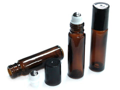 10ml Amber Roller Bottles