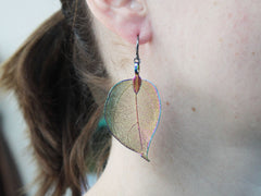 Earrings - Bravery Leaf - Gold - Earrings