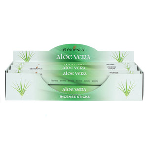 6 Packs of Elements Aloe Vera Incense Sticks