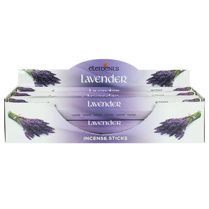 6 Packs of Elements Lavender Incense Sticks