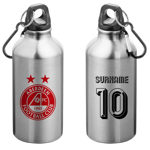 Aberdeen FC Personalised Water Bottle For Drinks