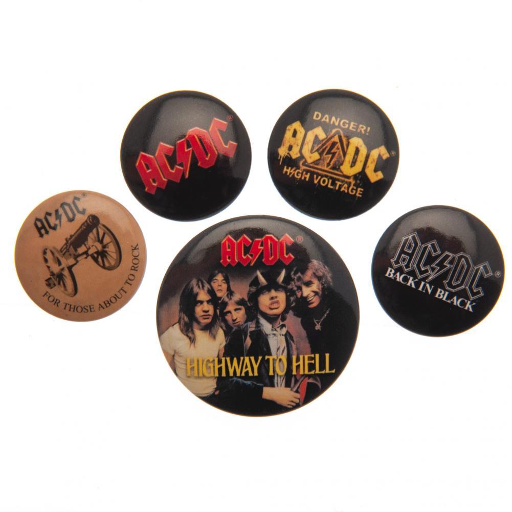 AC/DC Button Badge Set  - Official Merchandise Gifts