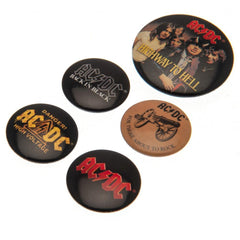 AC/DC Button Badge Set  - Official Merchandise Gifts