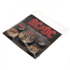 AC/DC Button Badge Set  - Official Merchandise Gifts